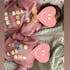 Hand embroidered kids letter sweater
