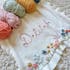 Heavy-Duty Hand-Knitted Floral Name Blanket