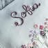 Heavy-Duty Hand-Knitted Floral Name Blanket