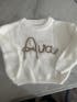 Hand embroidered kids name sweater