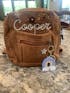 Hand embroidered personalised kids mini backpack (0-18m)