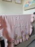 Heavy-Duty Hand-Knitted Floral Name Blanket