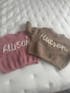 Hand embroidered kids name sweater