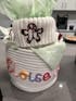 Personalized Baby Name Cotton Basket Gift