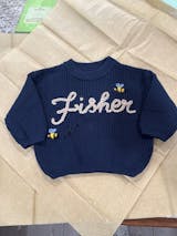 Personalised Knitted Name Blanket