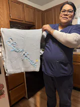 Personalised Knitted Name Blanket