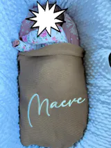 Personalized Embroidered Baby Name Blanket – Soft Cotton Knit Newborn Blanket, Baby Shower Gift