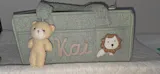 Personalized Plush Baby Organizer Basket