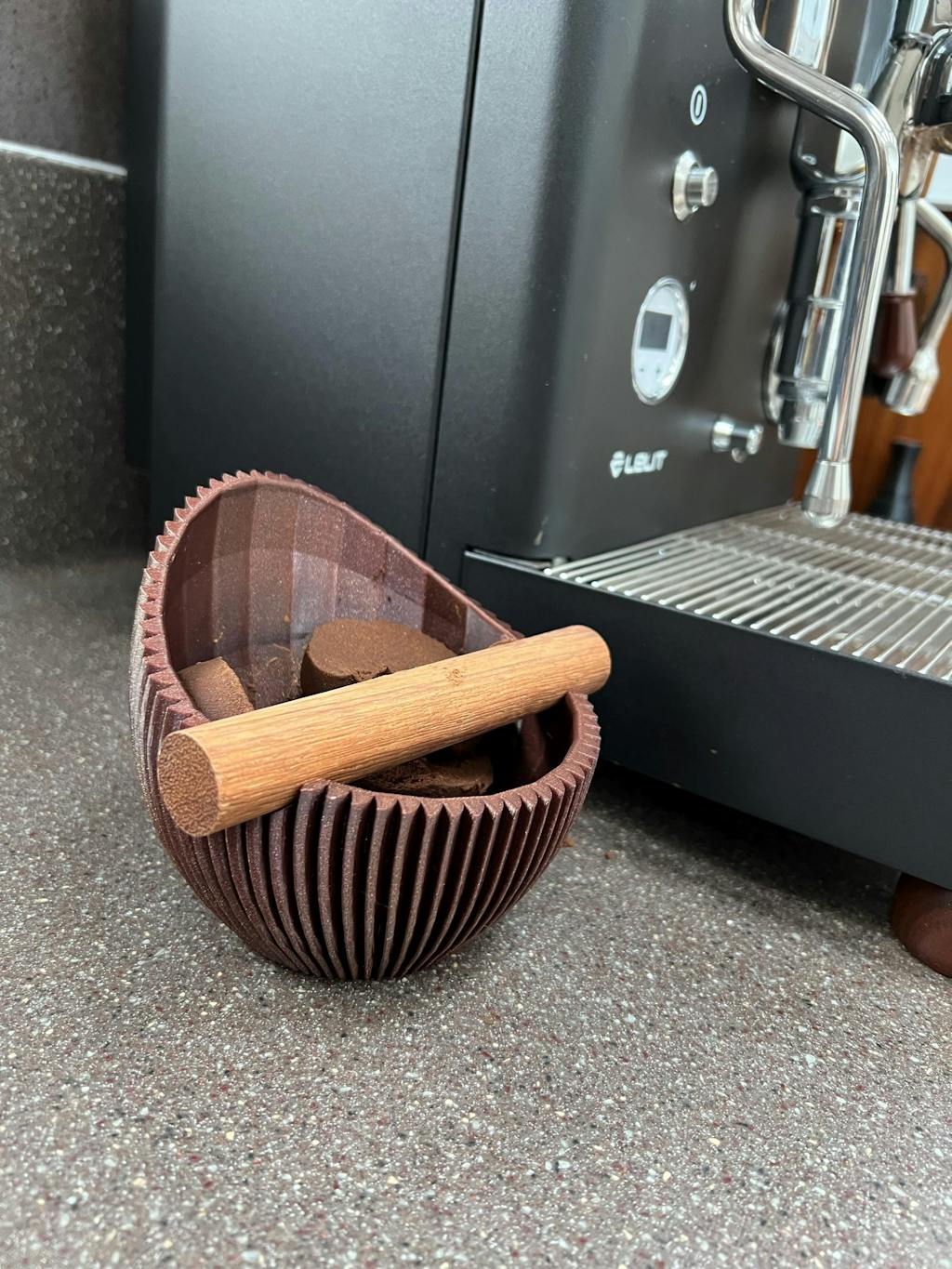 The Nova | Knock Box With Oak or Iroko Knock Bar