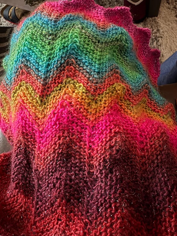 Strickpaket Full Color Schal