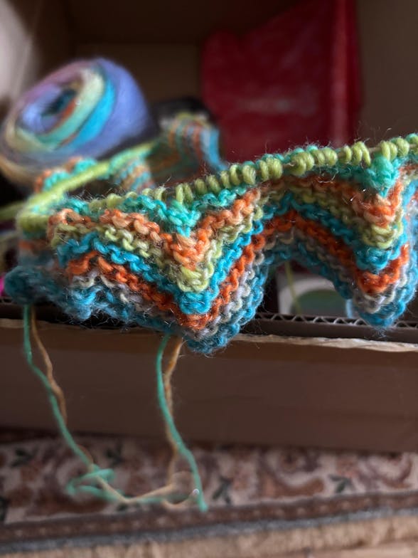 Strickpaket Full Color Schal