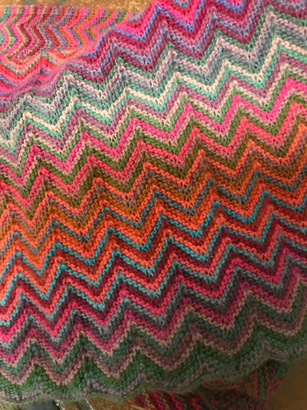 Strickpaket Full Color Schal