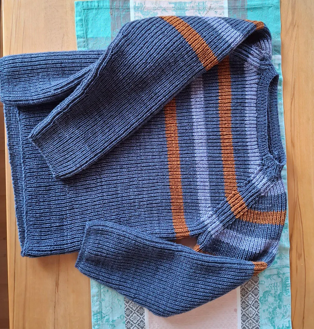 Strickpaket Cool Wool Vintage Streifenpullover für Herren