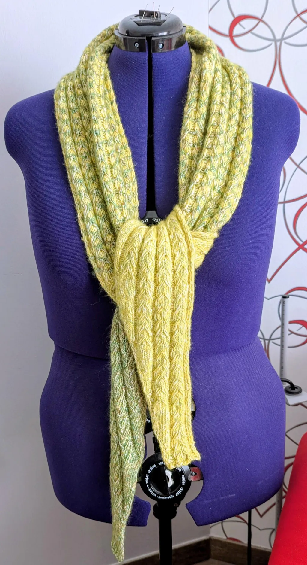 Strickpaket Lizas Solo Lino Scarf - Bottoni