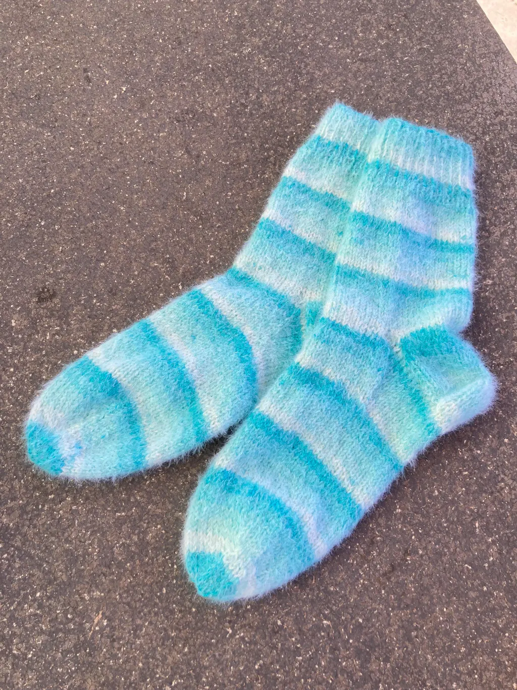 Cosy Socks Soft Stripes 102 Jade/Licht-/Weißgrün/Rohweiß