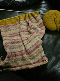 Breipakket Ecopuno Colorblock sjaal - Nu OOK om te HAKEN!