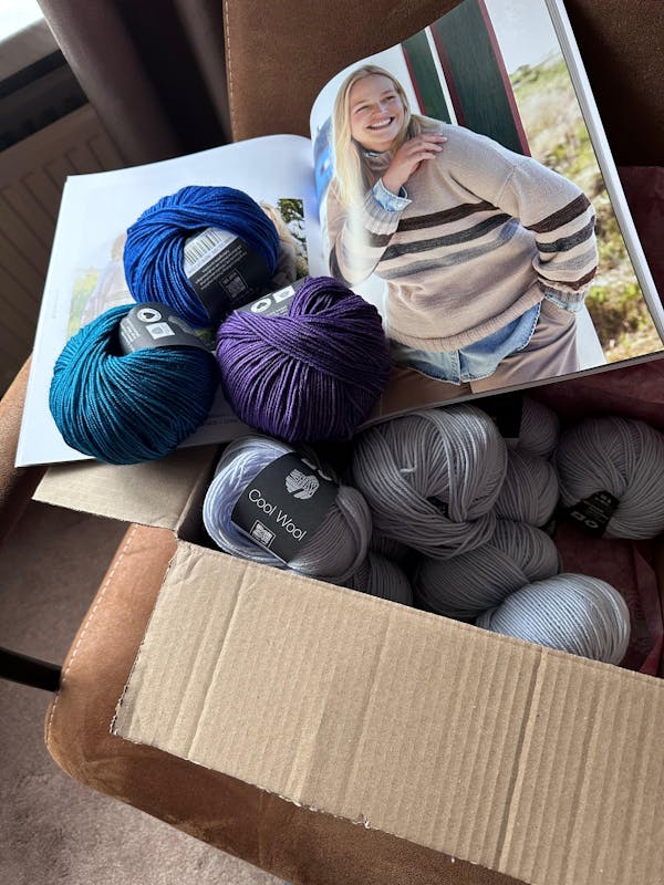 Breipakket Cool Wool trui met strepen