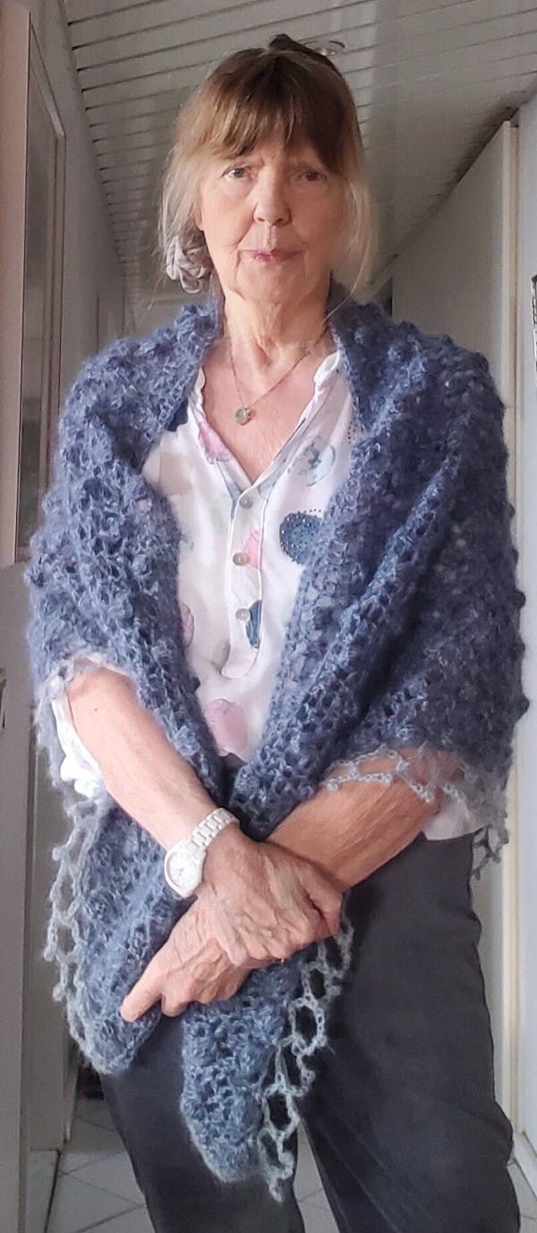 Haakpakket Natural Superkid Tweed stola