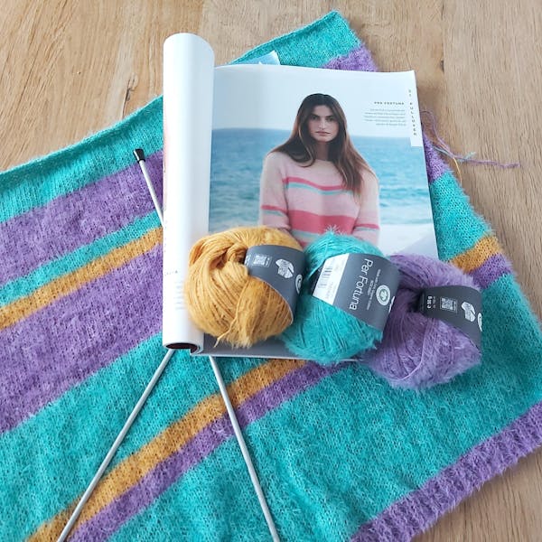 Breipakket Per Fortuna pullover met strepen