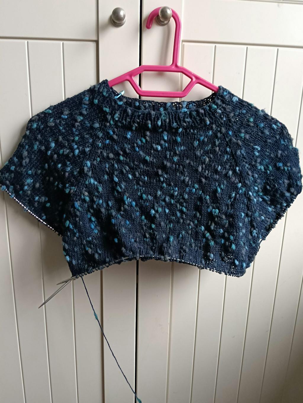 Breipakket Popcorn trui met korte mouwen