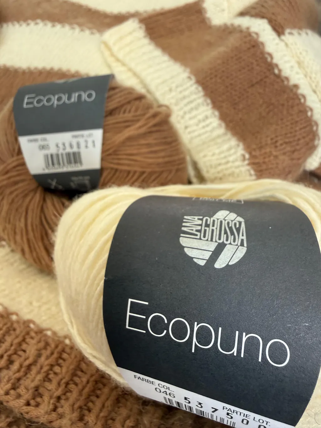 Breipakket Ecopuno pullover in twee kleuren