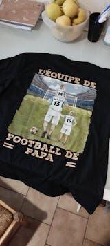 Tshirt personnalisé pour Papa | Cadeau personnalisé pour Son Père  | L'Équipe De Football De Papa