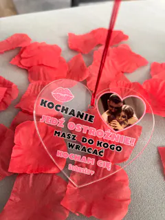 Jedź ostrożnie bo masz do kogo wracać - Dla Zakochanych -  Personalizowana zawieszka do samochodu