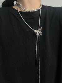 Moonlit Wing Necklace