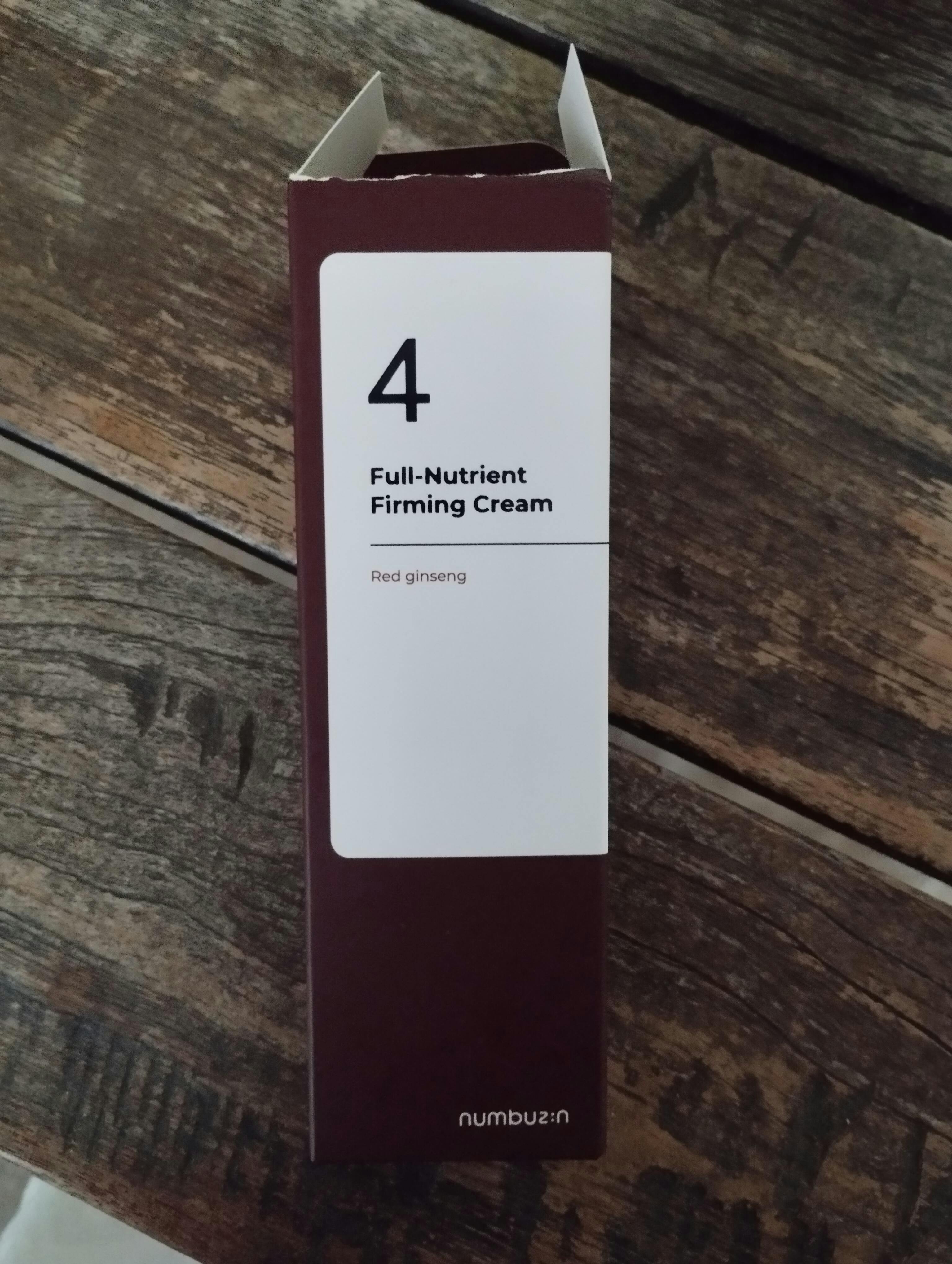 Numbuzin - No.4 Full-Nutrient Firming Cream – Korean-Skincare