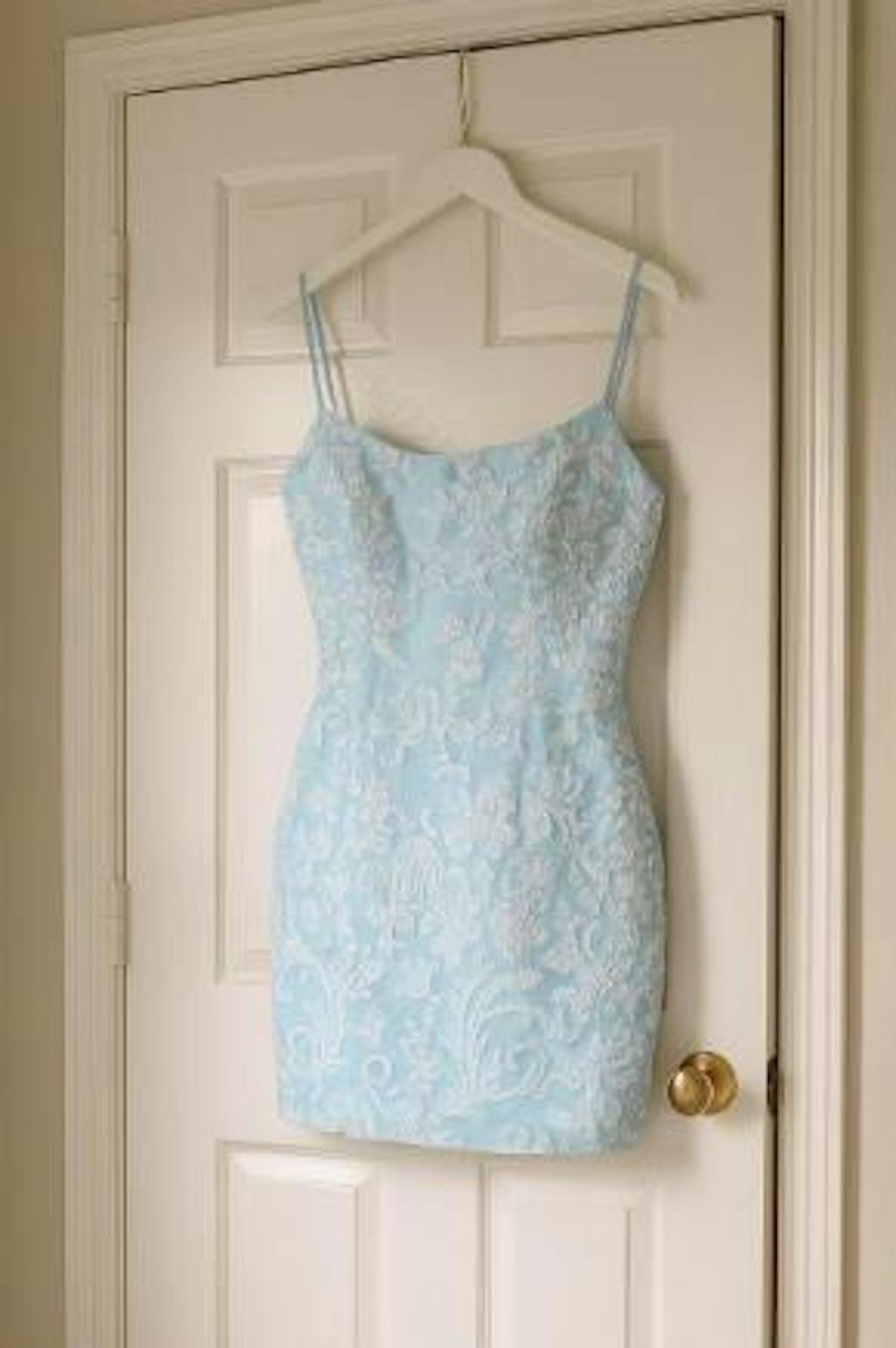 Sheath Spaghetti Straps Short Sequin Homecoming Dress With Sequins