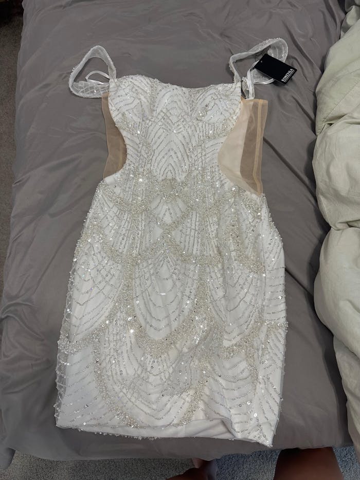 Bodycon Off the Shoulder Short Sequin Homecoming Dress With Beading Sequins