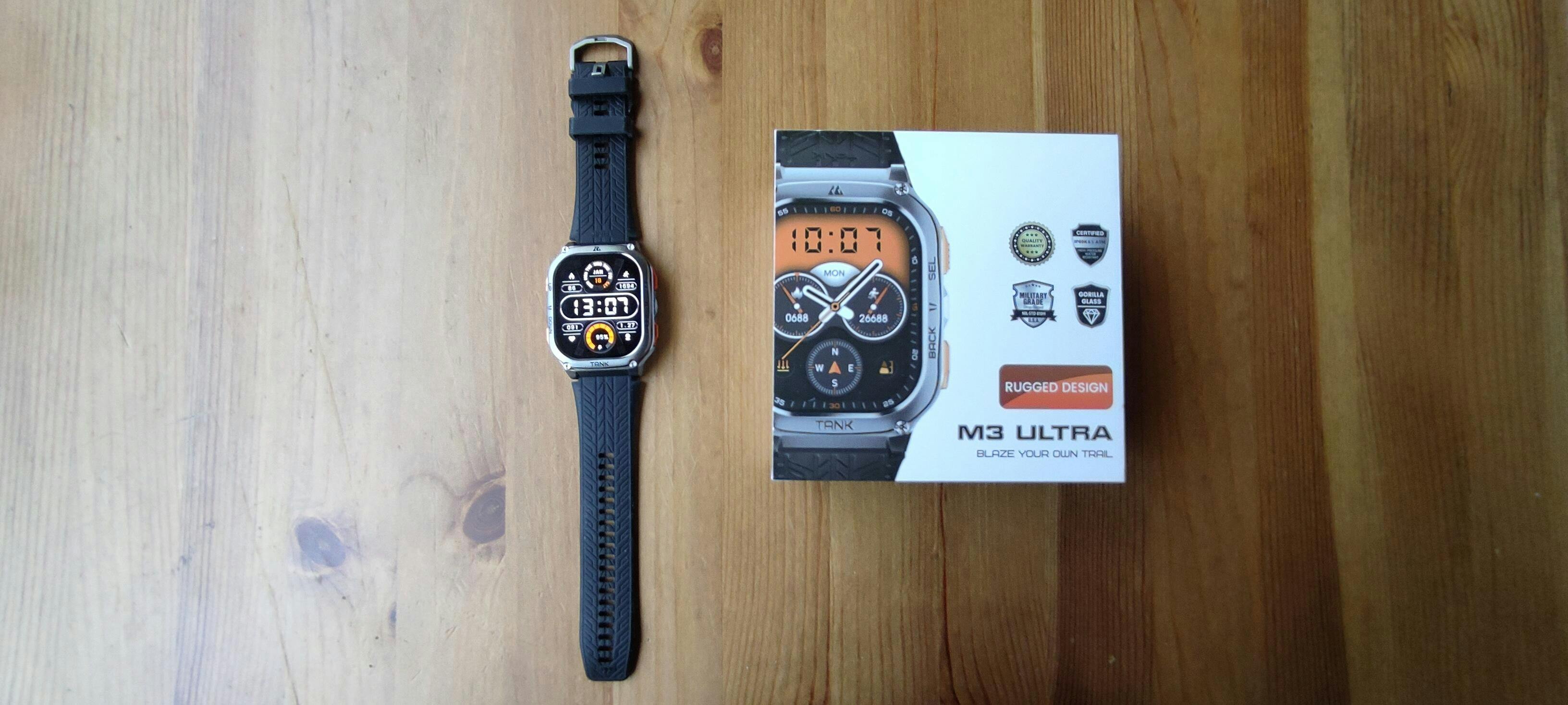 Kospet Tank M3 Ultra Noir - Montre connectée - Powerplanet