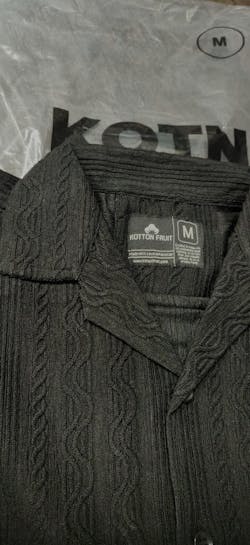 VANTA BLACK OVERSIZED SHIRT