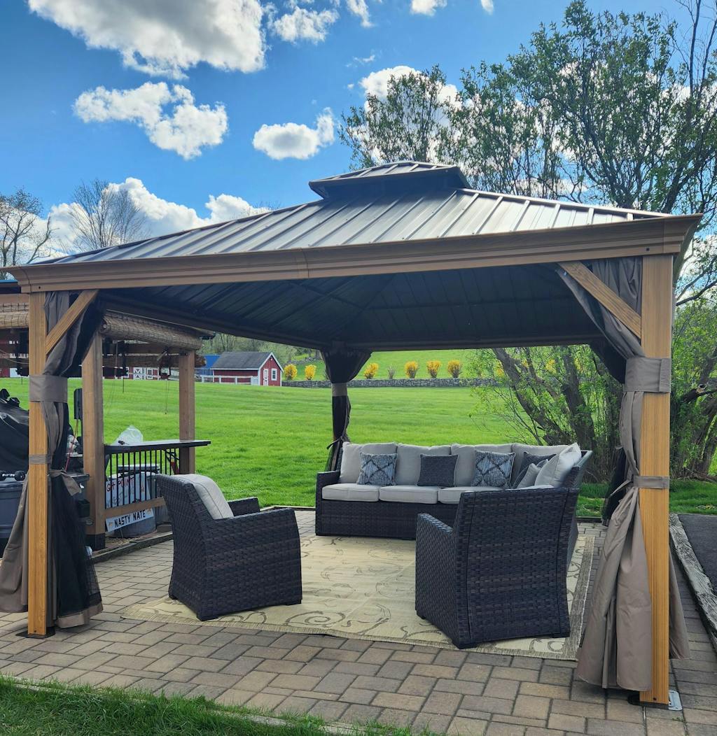 Kozyard 12' x16' Curtains for Alexander 12'x16' Gazebo