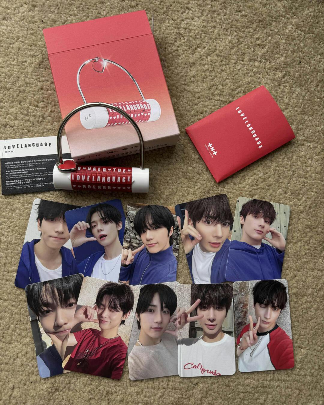 TXT LoveLanguage Weverce特典 スビン　アグパン 楽天市場】☆Weverse特典☆ TXT - 「Love Language」 ティー