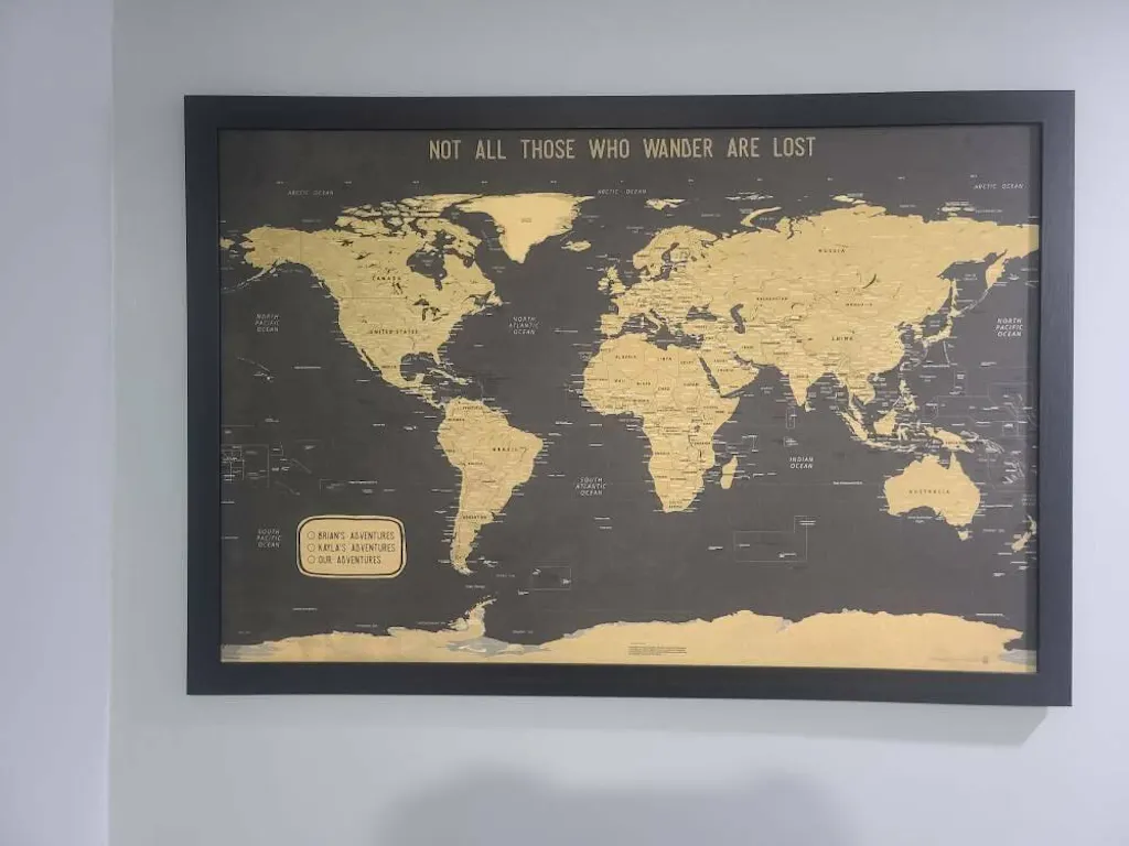 Push Pin Map - Rugged Style