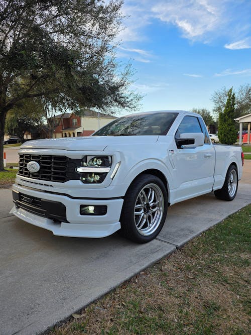 Full LED Headlights Pair for 2024–2025 Ford F-150, Dual-Projector with DRL, Startup & Sequential Turn Animation, Plug & Play for STX / XLT / XL