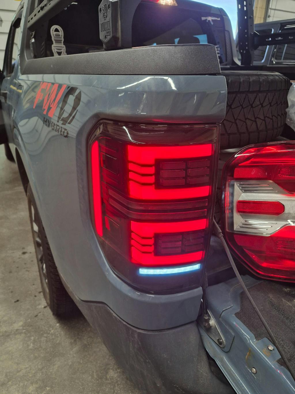 LED Tail Lights for Ford Maverick 2022-2024 XL & XLT – Smoked Lens Taillight Assembly