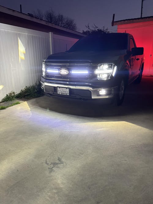 Full LED Headlights Pair for 2024–2025 Ford F-150, Dual-Projector with DRL, Startup & Sequential Turn Animation, Plug & Play for STX / XLT / XL