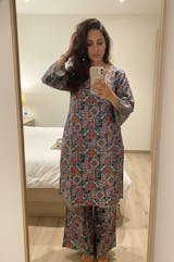 Modern Muse Pure Cotton A-Line Kurti Co-Ord Set