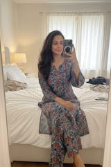 Modern Muse Pure Cotton A-Line Kurti Co-Ord Set