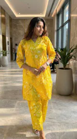 Comfort Fit Cotton Printed Co-Ord Set