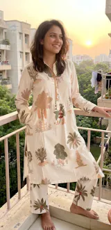 Subtle Printed Cotton Co-ord Set