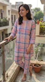Pastel Candy Checks Co-Ord Set