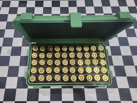 45 ACP Ammunition Storage Container - Crate Box Style - 50 rounds