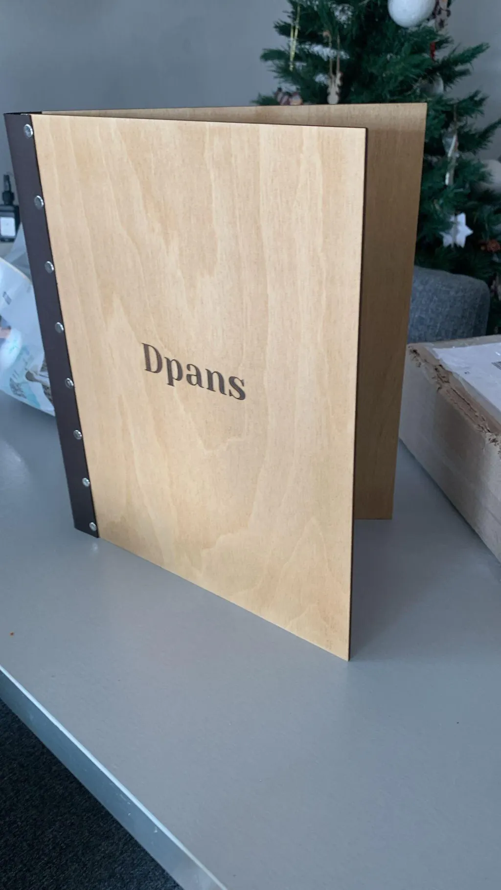 Custom Menu Cover with Changeable Sheets for Restaurants