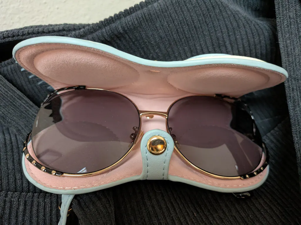Cute stylishly portable Sunglasses Pouch Bag charm