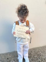 Pancarte scolaire personnalisée (prénom, classe, année & âge)