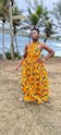African Print Wax Infinity Multiway Maxi Dress - NATALIA