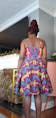 African Print Corset Dress - Ankara Sleeveless Corset Knee Length Dress - JAMILA
